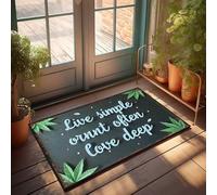 Room Accessories For Teen Boys Chill Vibes: Live Simple, Smoke Often, Love Deep Doormat Funny House Decor Camper Decor(65X90CM)