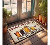 Room Accessories For Teen Boys Group Therapy: A Celebration Of Diversity In Drinks Doormat Funny House Decor Camper Decor(40X60CM)