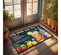 Room Accessories For Teen Boys Long Island Iced Tea: A Refreshing Cocktail Recipe Doormat Funny House Decor Camper Decor(50X80CM)