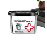 Room Air Purifier-Automatic Dehumidifier Box 500ML, Non Electric Plant Based Air Purifier, Moisture Wicking Odor Neutralizer, Environmentally Friendly Wardrobe Freshener, Silent Wardrobe Cover