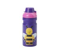 Room Copenhagen LEGO Bee Drinking Bottle - 390 ml, Durable PP/Silicone - Fun and Practical Kids Water Bottle with Covered Spout, Sports Water Bottle, Purple