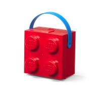 Room Copenhagen - LEGO® Box With Handle 4 Knobs, Red - Red