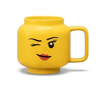 Room Copenhagen LEGO Ceramic Mug Winking Girl, Large, 17.9 Fl. Oz. (530 mL)
