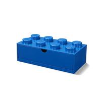Room Copenhagen LEGO Desk Drawer Stackable Storage with 8 Knobs, In Blue