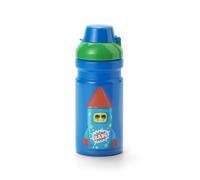 Room Copenhagen LEGO Firework Guy Drinking Bottle - 390 ml - Fun and Practical Kids Water Bottle with Covered Spout, Sports Water Bottle, Blue and Red