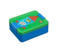 Room Copenhagen Lego Lunch Box with compartments - Firework Guy Design, Durable & Fun for Kids, Green & Blue, Dishwasher Safe, Perfect for Meal Prep, Snacks, and Travel