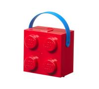 Room Copenhagen LEGO Lunch Box with Handle, Portable Storage Box, Red