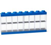 Room Copenhagen Lego Minifigure Display Case, Stackable Storage Container for Collectible Figurines, 8 Stud, Bright Blue