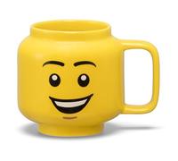 Room Copenhagen LEGO Minifigure Head Ceramic Mug, 9.0 Ounces, Yellow