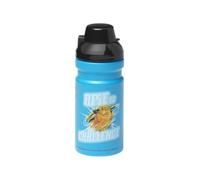 Room Copenhagen LEGO Ninjago Drinking Bottle - 390 ml, Durable PP/Silicone - Fun and Practical Kids Water Bottle with Covered Spout, Sports Water Bottle, Dark Azur & Black