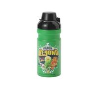 Room Copenhagen LEGO Ninjago Drinking Bottle - 390 ml, PP/Silicone - Fun and Practical Kids Water Bottle with Covered Spout, Sports Water Bottle, Green and Black