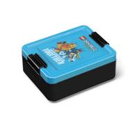 Room Copenhagen Lego Ninjago Lunch Box with compartments - Durable & Fun for Kids, Dark Azur & Black, Dishwasher Safe, Perfect for Meal Prep, Snacks, and Travel