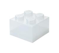 White Clear Brick-Shaped Storage Box
