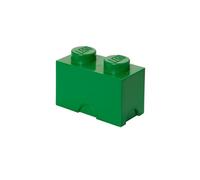 Room Copenhagen LEGO Storage Brick With 2 Knobs, in Dark Green