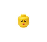 Room Copenhagen LEGO, Storage Head - Stackable Storage Solution, Holds up to 100 Building Bricks - Mini, Girl