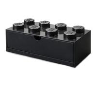 Room Copenhagen - LEGO® Storage With Drawer 8 Knobs, Black - Black