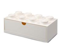 Room Copenhagen - LEGO® Storage With Drawer 8 Knobs Small, White - White