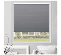Room Darkening Honeycomb Blinds, Cellular Shades 30/45/60/75/90/115cm, Pull Down Cellular Pleated Window Blinds, Light Filtering Honeycomb Shades,Grey-85x100cm/33.5 * 39.4in