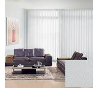 Room Darkening Vertical Blinds for Home, Vertical Window Blinds for Sliding Glass Doors, Reversible Slats, Privacy Shades for Patio Doors & Large Windows, UV Protection(Gray,W200xH300cm)