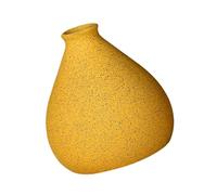 Room Decor Ceramic Flower Vase Yellow Art Ornament Simple Arrangement Container Decor Interior Designer Gifts
