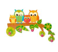 Room Decoration Coat Rack Owls WxLxH 370x65x250mm NEW Nursery Kitchen Chair