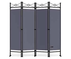 Room Devider Lucca Anthracite 4 Panels