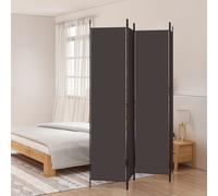 (brown, 200 x 220 cm) vidaXL 6-Panel Room Divider Fabric Privacy Screen Paravent Multi Colours/Sizes