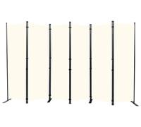 Room Divider 6FT Portable Room Dividers and Folding Privacy Screens, Fabric Divider for Room Separation, Partition Room Dividers Freestanding Wall Divider Screen Studio (Beige, 6 Panel-132'')