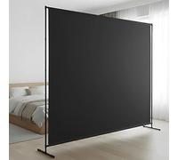 Room Divider, 72x72Inch Large Single Panel Privacy Screen with Thickened Fabric,Freestanding Partition Wall for Room Separation,Portable for Indoor Office,Bedroom,Outdoor Patio,Black