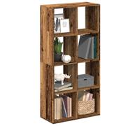 Room Divider Bookcase Old Wood 69.5x29x137.5cm Engineered Wood 4 Compartments XL