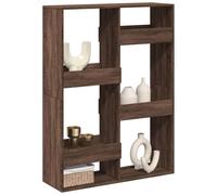 Room Divider Brown Oak 100x33x135 cm Engineered Wood Berkfield Home Brown One Size