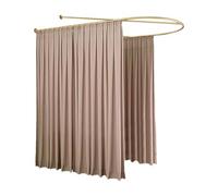 Room Divider Curtain, U-Shaped Support Rod, Semi-Transparent Partition for Beauty Salons, Clinics, Shared Bedrooms
