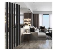 Room Divider - Floor to Ceiling Slats Acoustic Panels for Living Room Office Restaurant Decor - 6 Roots 185cm/72.8in - Stylish Space Partitioning Solution