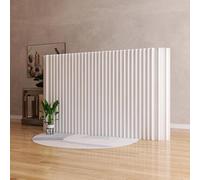 Room Divider Folding Privacy Partition Screens and Portable Room Dividers Indoor Floor to Ceiling Divider Decor Paper Screen for Separation Dorm Studio Office(White,L160X W36X H160CM)