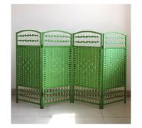 Room Divider Folding Wicker Privacy Screen - Handmade Freestanding Dressing Screen for Bedroom, Living Room, Office - 6 Piece Set
