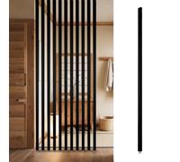 Room Divider Freestanding Wooden Panel, Hollow Slats for Floor to Ceiling Space Separation, Ideal for Restaurants and Offices