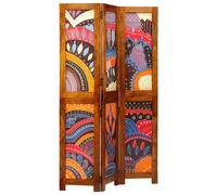 Room Divider Honey Brown 105 x 1.5 x 160 cm Solid Acacia Wood