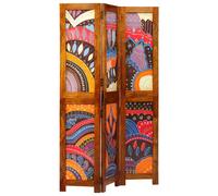 Room Divider Honey Brown Solid Acacia Wood Space Separator Indoor Home vidaXL