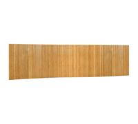vidaXL Black Bamboo Room Divider Privacy Screen - 800x165cm - Indoor Partition Panel for Living Room, Bedroom, Office - Water-Resistant, Roll-Up Design