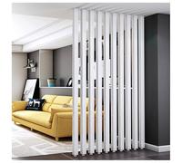Room Divider, Metal Slatted Column Wall Separator for Hallway, Bathroom, Kitchen, Apartment, Studio, Entrance, No Drill Installation