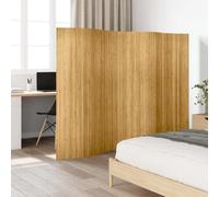 Room Divider Natural Bamboo Roll-Up Privacy Screen 250x165cm 2mm Slat17mm Indoor