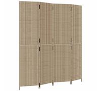 Room Divider Outdoor Privacy Screen Foldable Balcony Screen Poly Rattan vidaXL