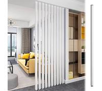 Room Divider Panel, Solid Wood Separation Screen Post, Easy to Cut & Install, White 80cm/31.5in, Stylish Home Decor for Privacy and Space Management