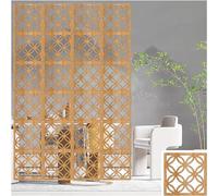 Room Divider Panels 5mm Thick Hollow Wood Plastic Partitions for Living Room Office & Restaurant 50pcs (29cm) Stylish Space Separation Solution