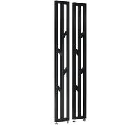 Room Divider Partit Sn Metal Privacy Separator 95cm Black Space Divider Modern Panel for Home Office Slish Wall Partit for Open Spaces