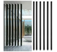 Room Divider Partition Post Metal Slats,Modern Luxury Partitions Screens Post, Custom Size Floor to Ceiling Privacy Screens Columnar, NO Need to Drill(4 pcs,110cm/43.3in/3.60ft)