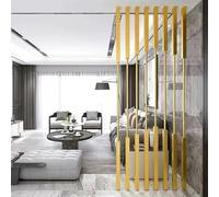 Room Divider Partition Screen, 7-Piece Set, Floor to Ceiling Metal Wrought Iron Design for Bedroom, Study, and Indoor Space Separation