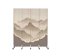 Room Divider Partition Screen, Freestanding Privacy Folding Wall Divider with Removable Wheels, Portable Space Separator for Home, Wedding, TV-Wall