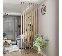 Room Divider Partition Screen, No Drilling Installation, Freestanding Metal Grille for Home Office Hotel Decor