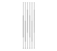 Room Divider Pole - Wall Partition Stand No Drill Hollow Column for Hotel/Office/Restaurant Decor (White 180cm/70.8in) - Space-Saving Privacy Solution.